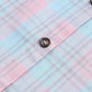 Plaid Button-Up Dropped Shoulder Shirt