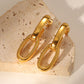 Gold-Plated Chain Link Earrings
